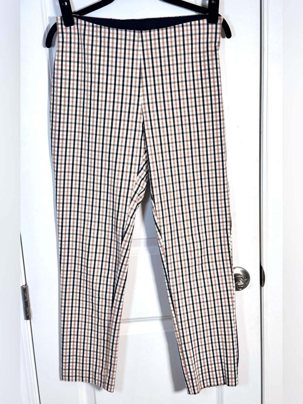 A New Day Plaid High Rise Skinny Ankle Pants Size 6 Officecore Preppy Workwear